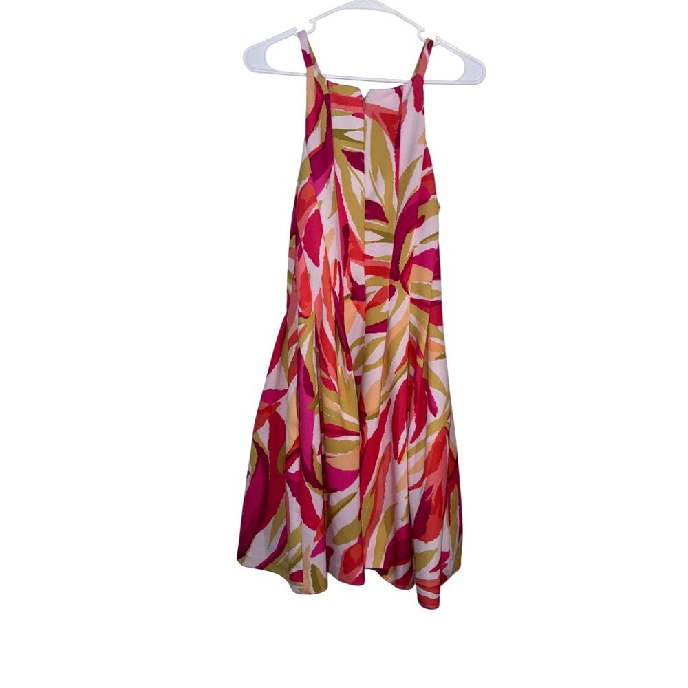 Vince Camuto Multicolor Tropical Print Sleeveless Dress Size 8 - Picture 7 of 10